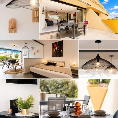 아파트 Rocca V Heliopolis - Terrasse - Garage - - Village Naturiste 아그